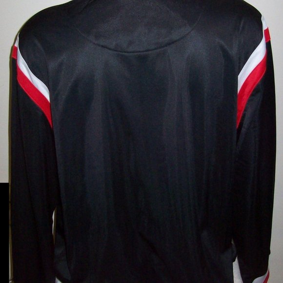 CHICAGO BULLS Full Zip Track Jacket BLACK - Picture 4 of 8